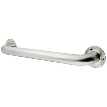 FURNORAMA 12 in. Stainless Steel Grab Bar  Brushed Nickel FU342102